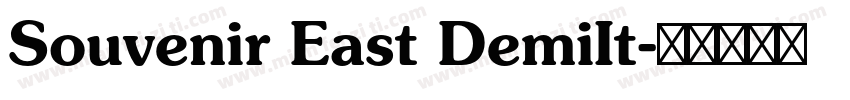 Souvenir East DemiIt字体转换